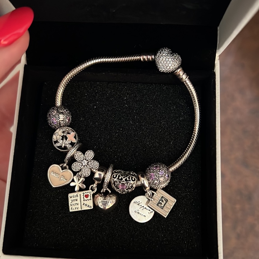 Authentic! Pandora Bracelet with Charms